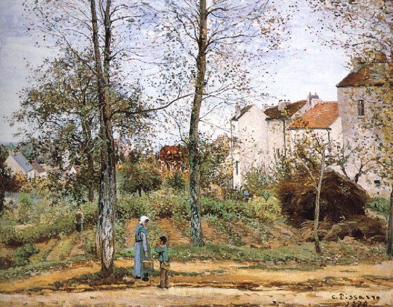 Camille Pissarro Village garden Germany oil painting art